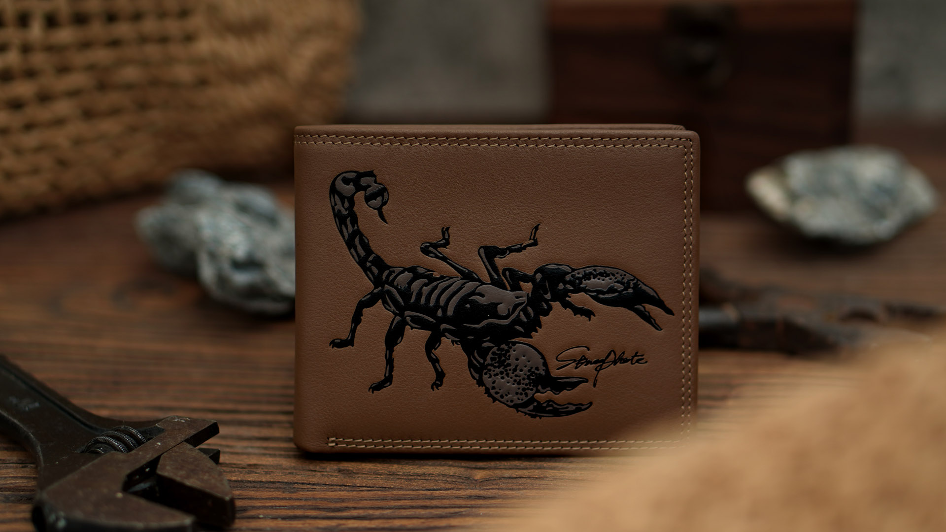 Amazon.com: skneephate Mens Bifold Wallets Genuine Leather Brown